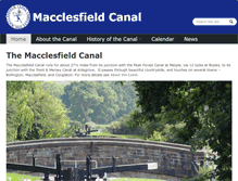 Tablet Screenshot of macclesfieldcanal.org.uk